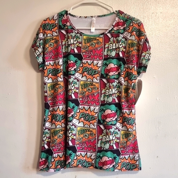 Women's Pop Printed Muscle Tee - Picture 3 of 4